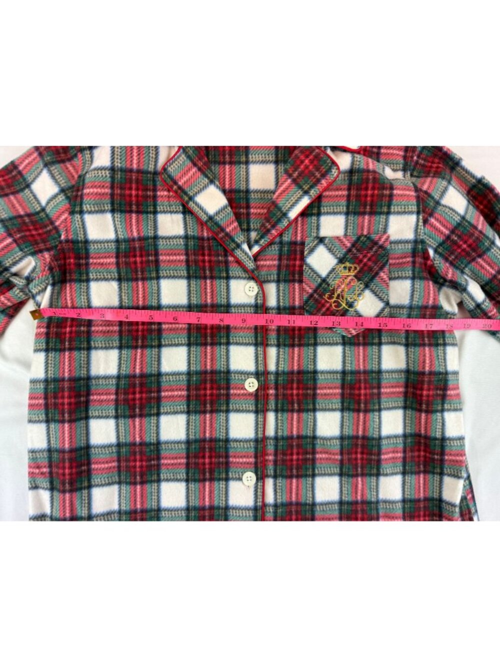 NWT Lauren Ralph Lauren Long Sleeve Notch Collar Long Pant Pajama Set Size Small - Picture 13 of 16